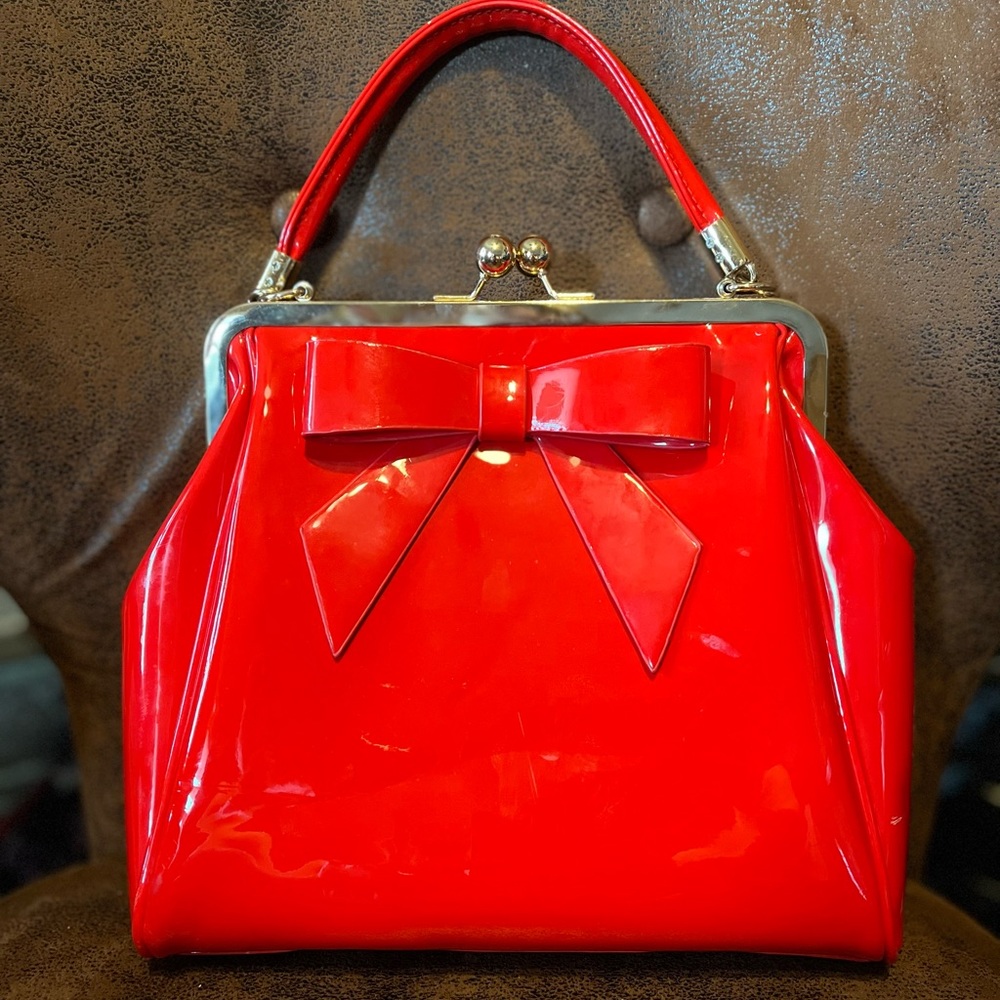 Dancing Days Red Handbag w/removable arm strap